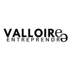Logo Valloire Entreprendre, identité visuelle créée par Maud Communication