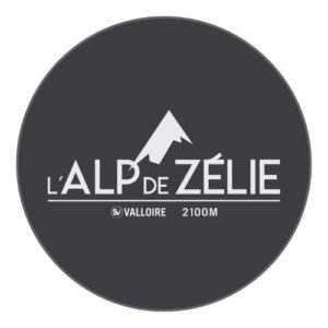 Logo L'Alp de Zélie créé par Maud Communication, freelance en communication en Maurienne