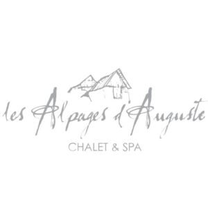 Logo Les Alpages d'Auguste, chalet et spa à Valloire, identité visuelle créée par Maud Communication