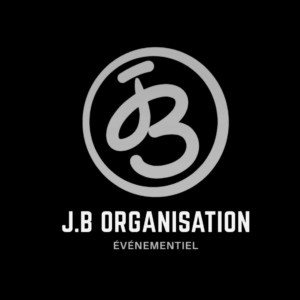 Logo JB Organisation créé par Maud Communication, freelance en communication en Maurienne