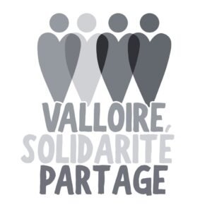 Logo Valloire Solidarité Partage créé par Maud Communication, freelance en communication en Maurienne